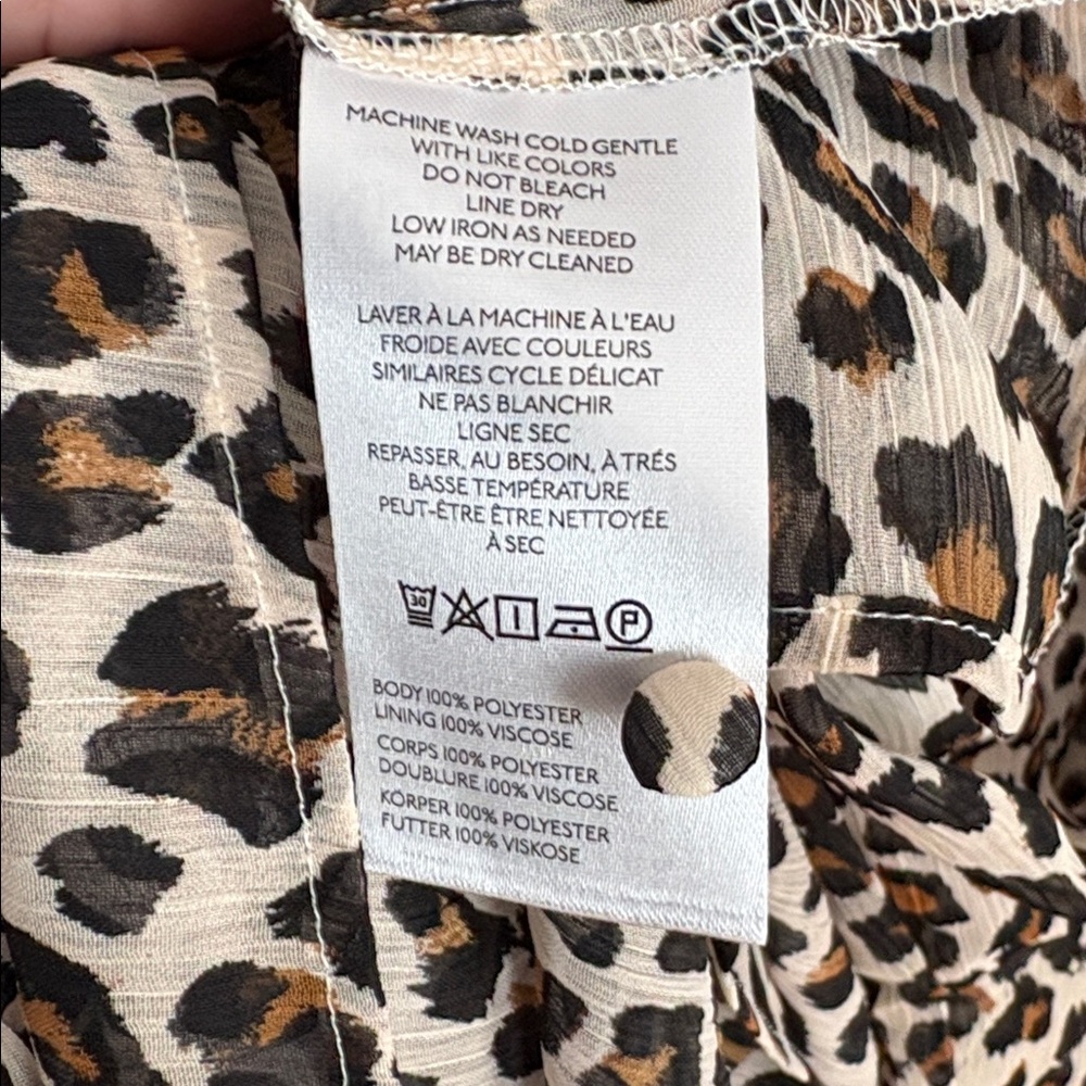 Maeve by Anthropologie Sheer Leopard Blouse - Picture 6 of 6